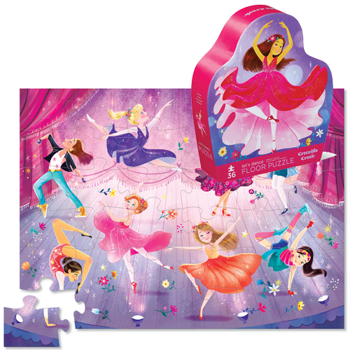 Crocodile Creek: 36-Piece Shaped Box Puzzle - Lets Dance image