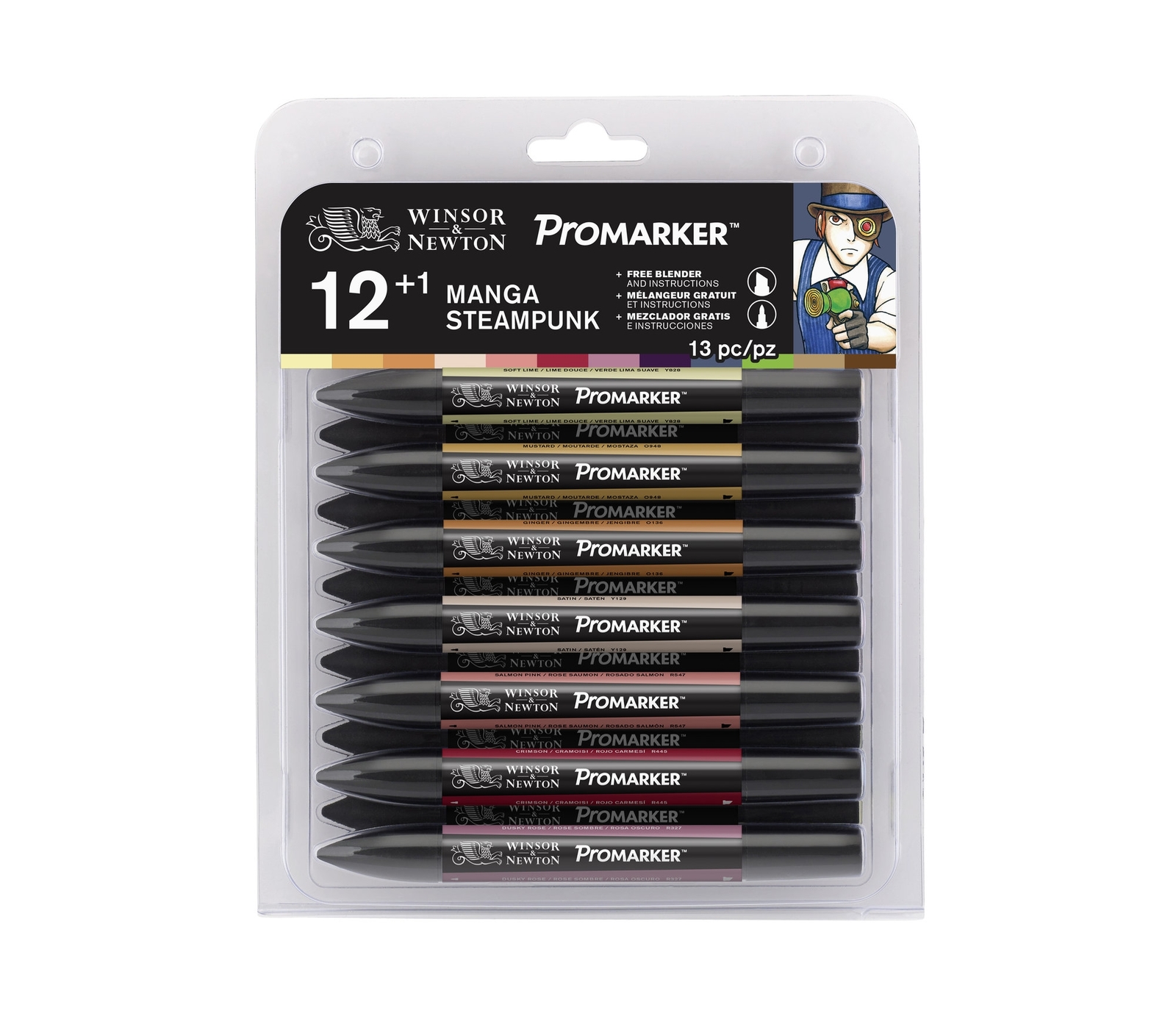 Winsor & Newton Promarker Manga Steampunk Set (12+1)