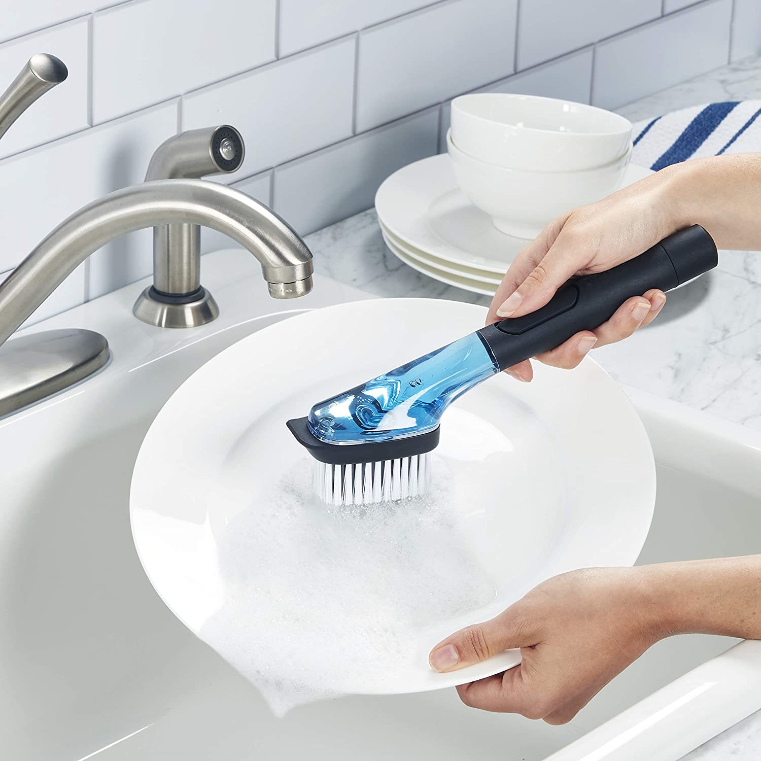 KitchenAid Soap Dispensing Sink Brush at Mighty Ape NZ
