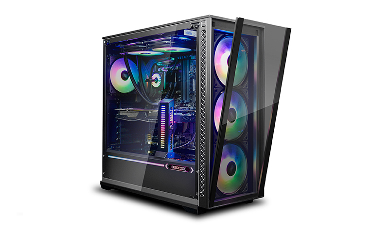 Deepcool Matrexx 70 RGB Fan x3 ATX Minimalist Tempered Glass Case image