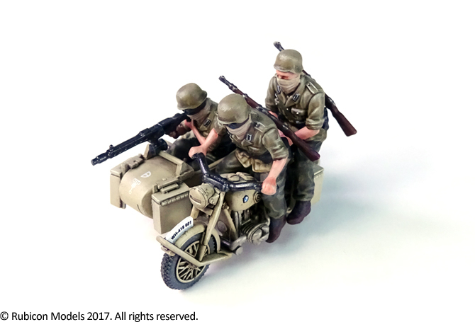 Rubicon 1/56 German Motorcycle R75 with Sidecar - DAK image