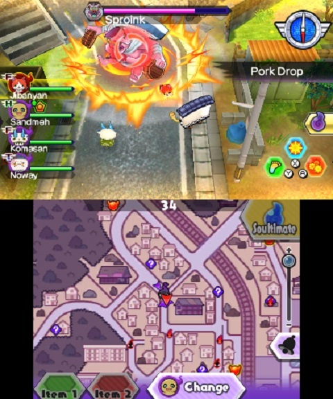 Yo-Kai Watch Blasters White Dog Squad on 3DS