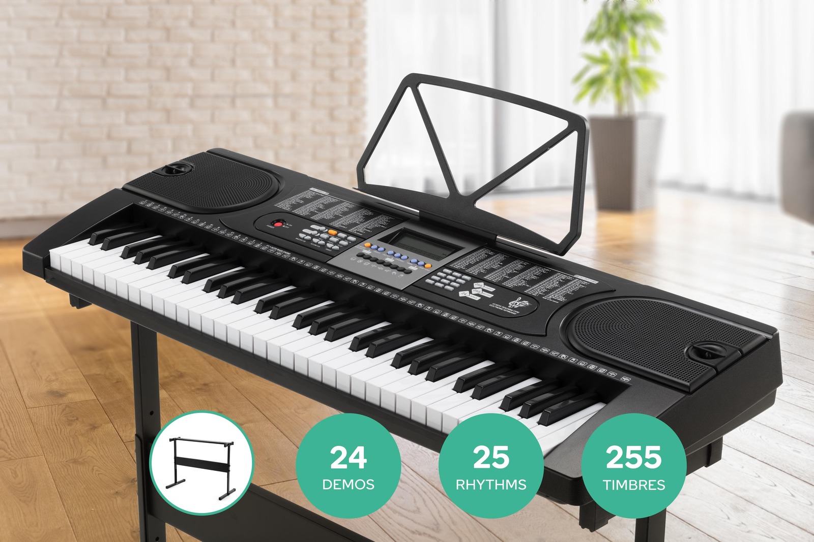Royale 61 Key Electronic Piano Keyboard & Stand at Mighty Ape NZ