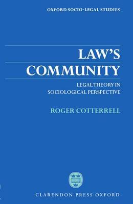 Law's Community by Roger Cotterrell image