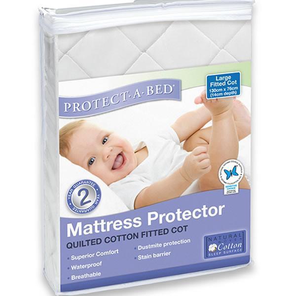 Protect-a-Bed: Fitted Quilted Universal Cot Mattress Protector image