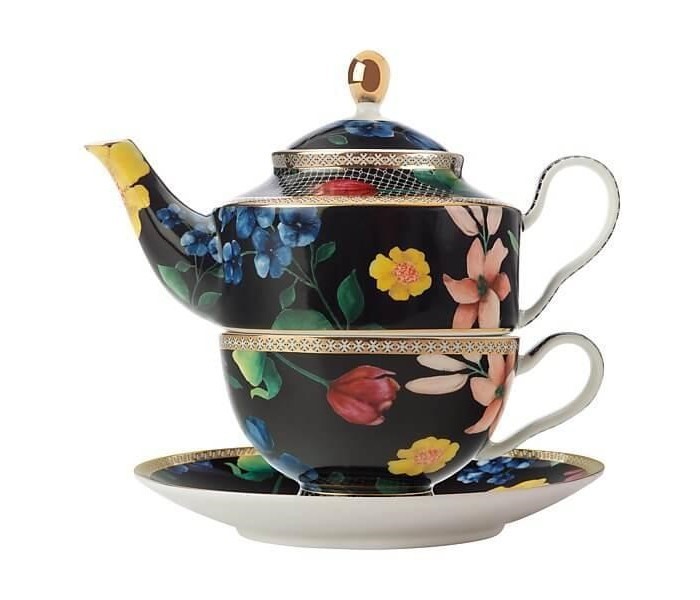 Maxwell & Williams Teas & C's Contessa Tea For One with Infuser (Black