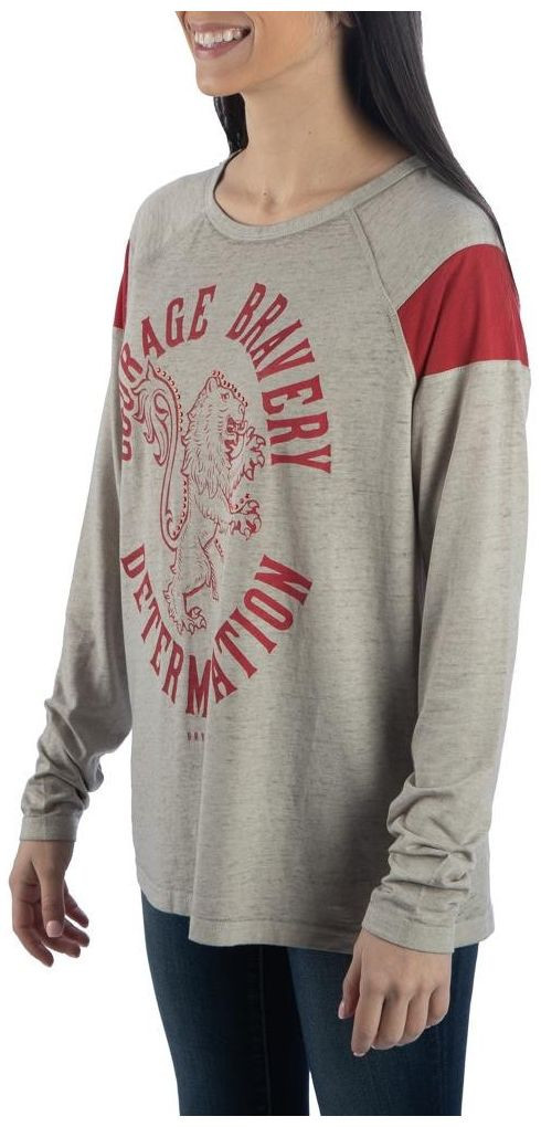 Harry Potter: Gryffindor Bravery, Courage, Determination Raglan Tee (X-Large) image