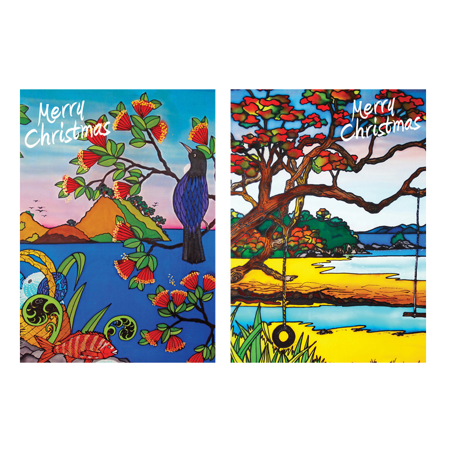 Buy Pure NZ Christmas Cards Basket Swings (Pack of 12) at Mighty Ape NZ