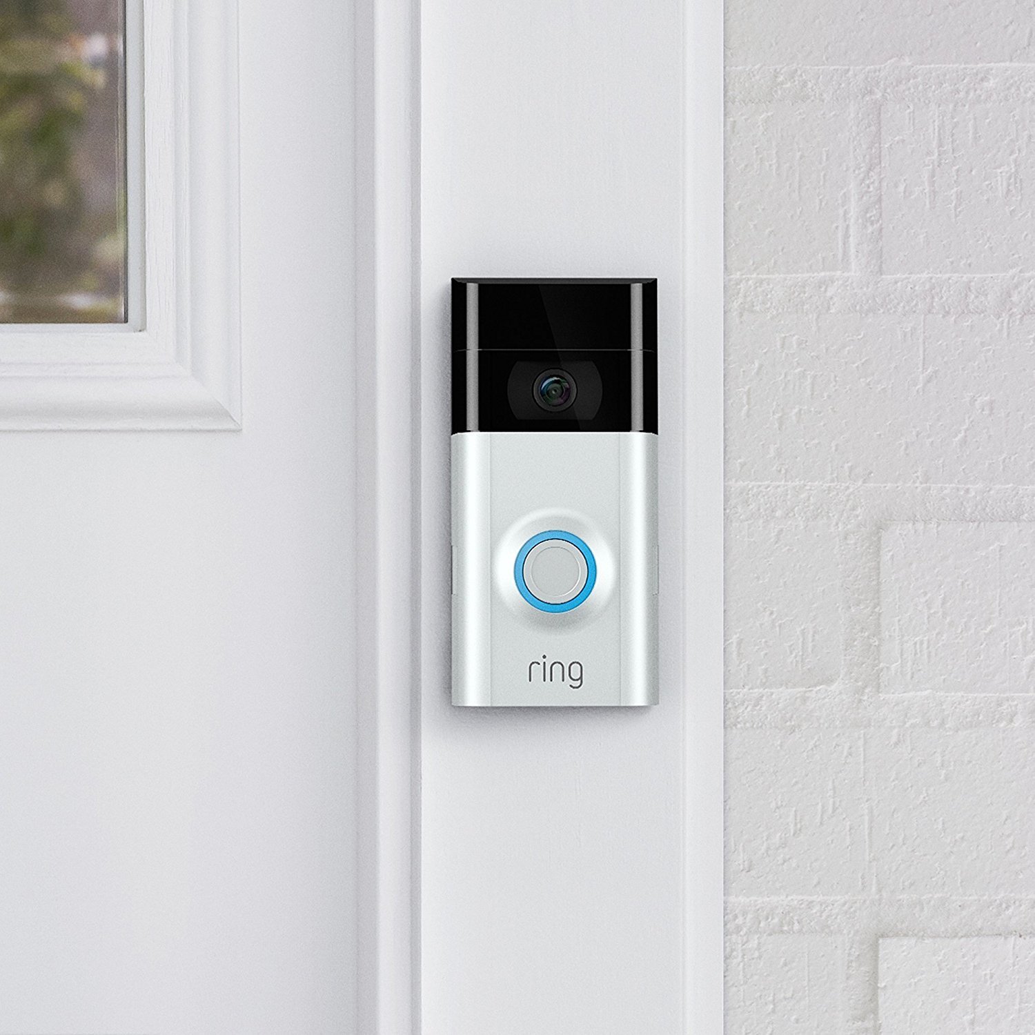 Ring Video Doorbell [2nd Gen] (Satin Nickel) [Genuine Refurbished] at