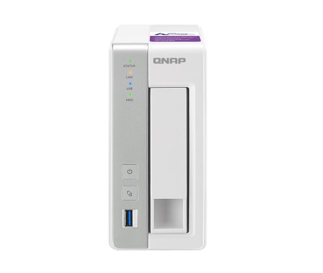 QNAP TS-131P NAS, 1BAY (NO DISK), 1GB, AL-212 DUAL CORE, USB 3.0(3), GbE(1), TWR, 2YR image