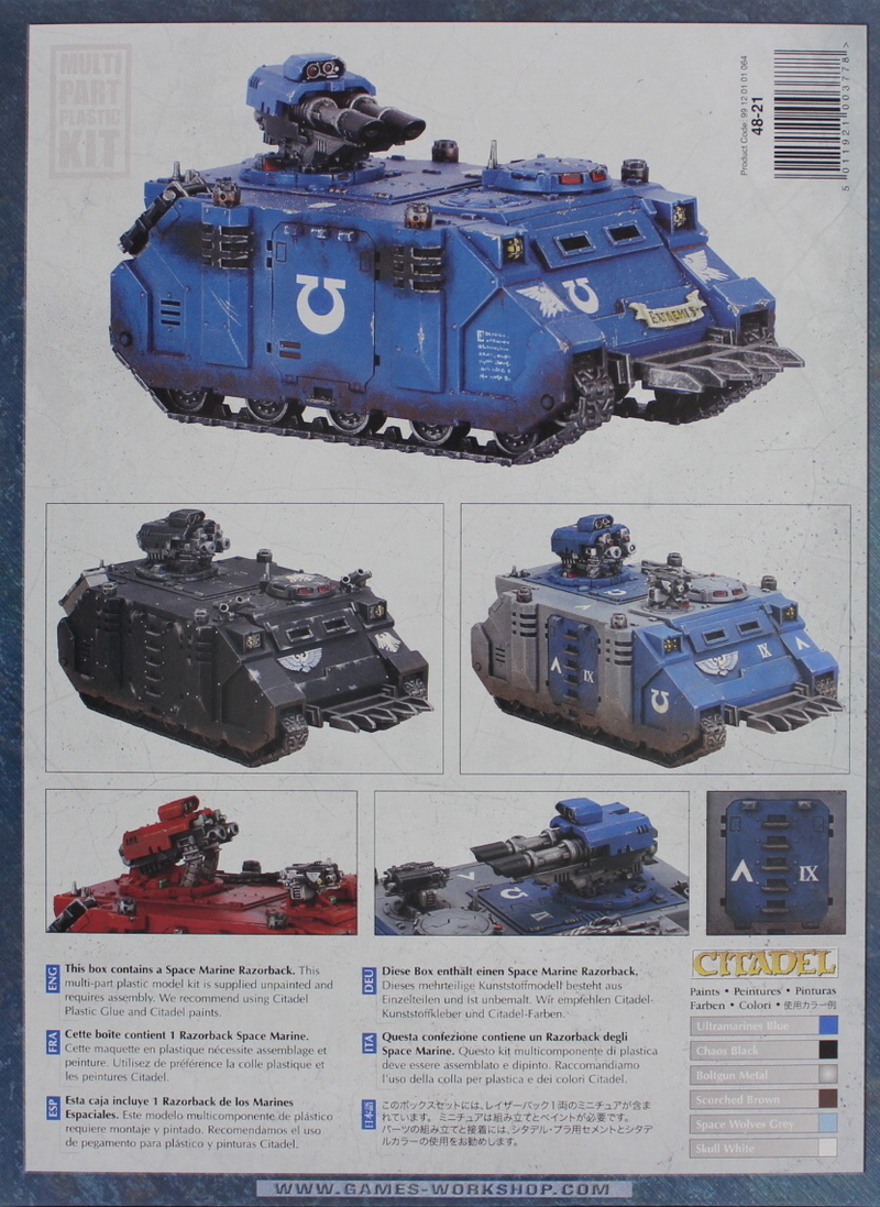 Warhammer 40,000 Space Marine Razorback image