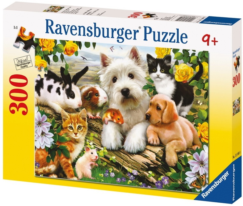 Ravensburger 300 Piece Jigsaw Puzzle - Happy Animal Babies image