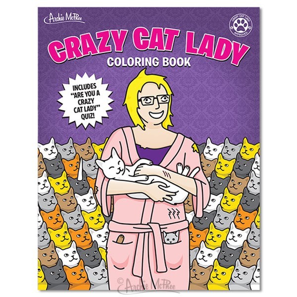 Crazy Cat Lady Colouring Book image