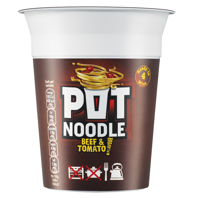 Pot Noodle Beef & Tomato (90g) image