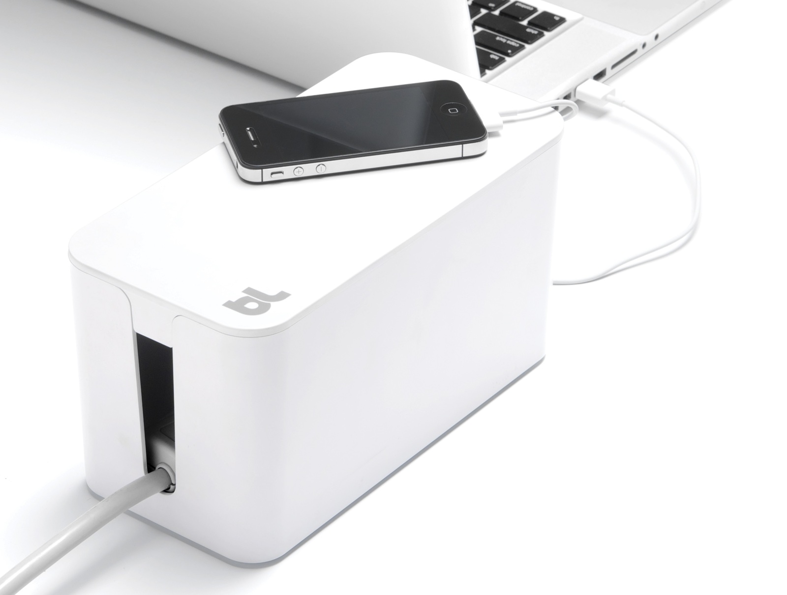 Bluelounge CableBox Mini Cable Management Solution - White image