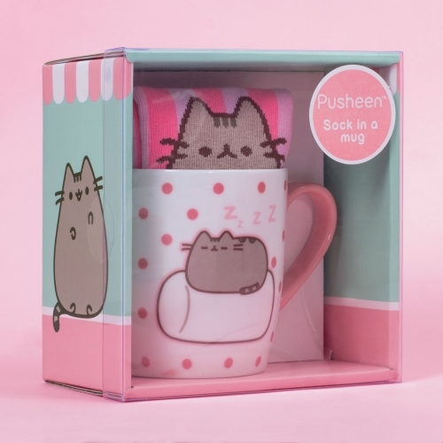 Pusheen the Cat Socks in a Mug - Marshmallow image