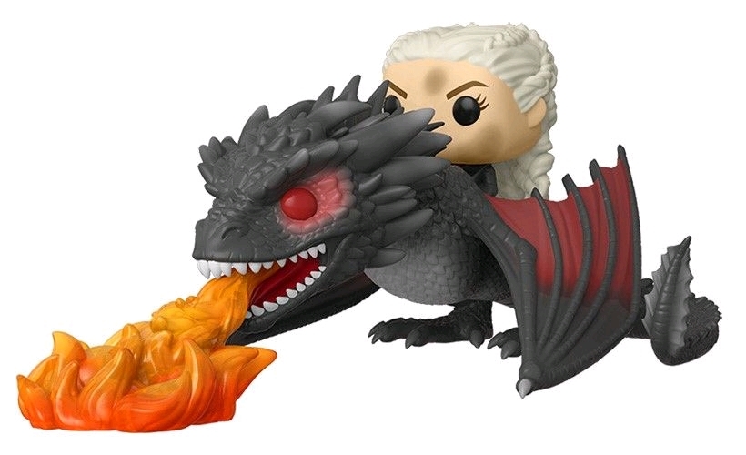 Game of Thrones - Daenerys & Drogon (Fiery) Pop! Rides Set image