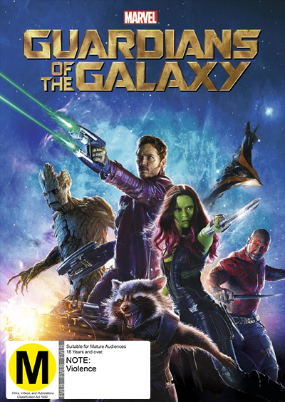 Guardians of the Galaxy on DVD image