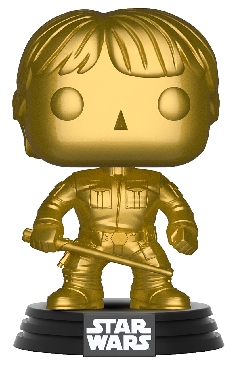 Star Wars - Luke Skywalker (Gold Chrome) Pop! Vinyl Figure image