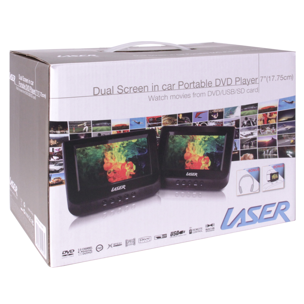 7" Dual In Car DVD Players at Mighty Ape NZ