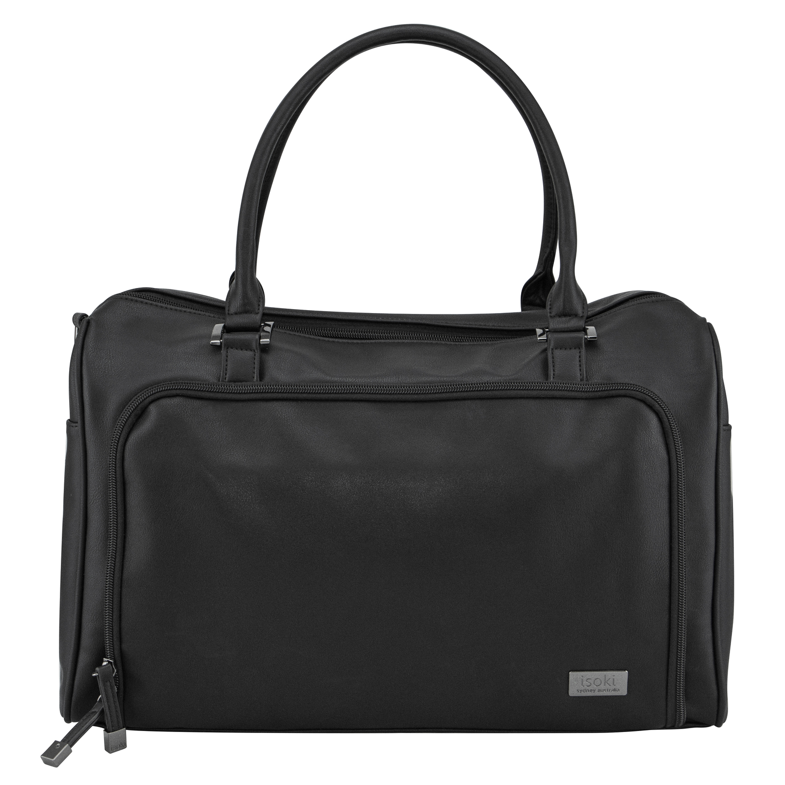 Isoki: Nappy Bag Double Zip Satchel - Onyx image