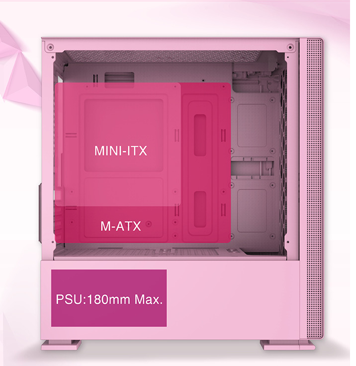 Xigmatek NYC Queen Tempered Glass Mini Tower Case image