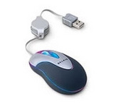 Belkin Mini USB Glo Mouse with retractable cord