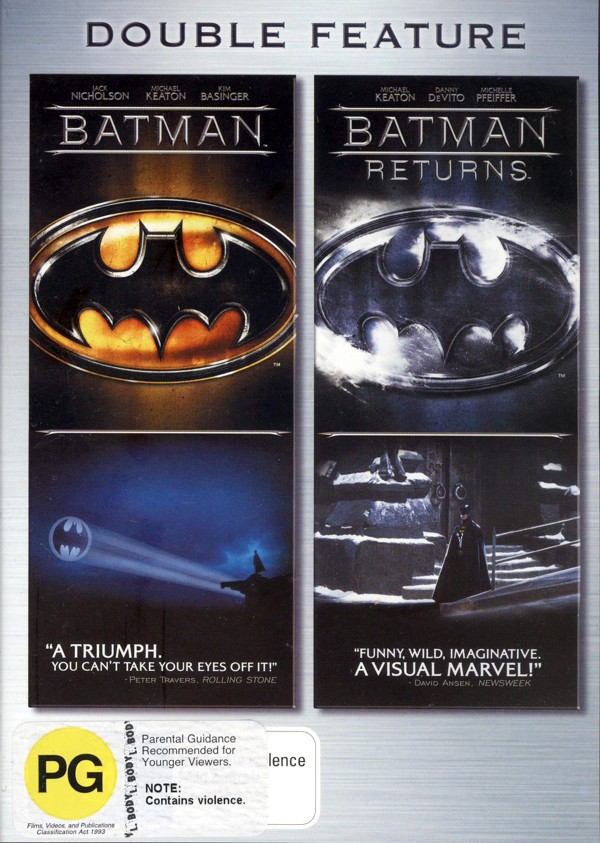 Batman / Batman Returns - Double Feature (2 Disc Set) on DVD image
