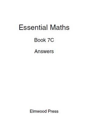 Essential Maths Book 7c Answers by David Rayner image