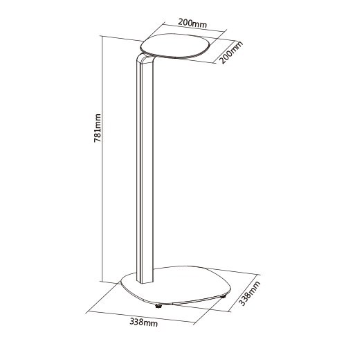 Brateck Premium Universal Floor Standing Speaker Stands at Mighty Ape NZ