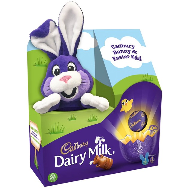 Cadbury Dairy Milk Bunny Plush Toy & Egg 72g at Mighty Ape NZ
