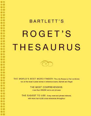 Bartlett's Roget's Thesaurus on Paperback by John Bartlett