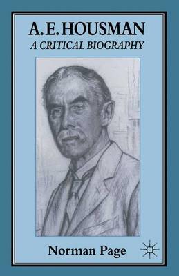 A. E. Housman by Norman Page image