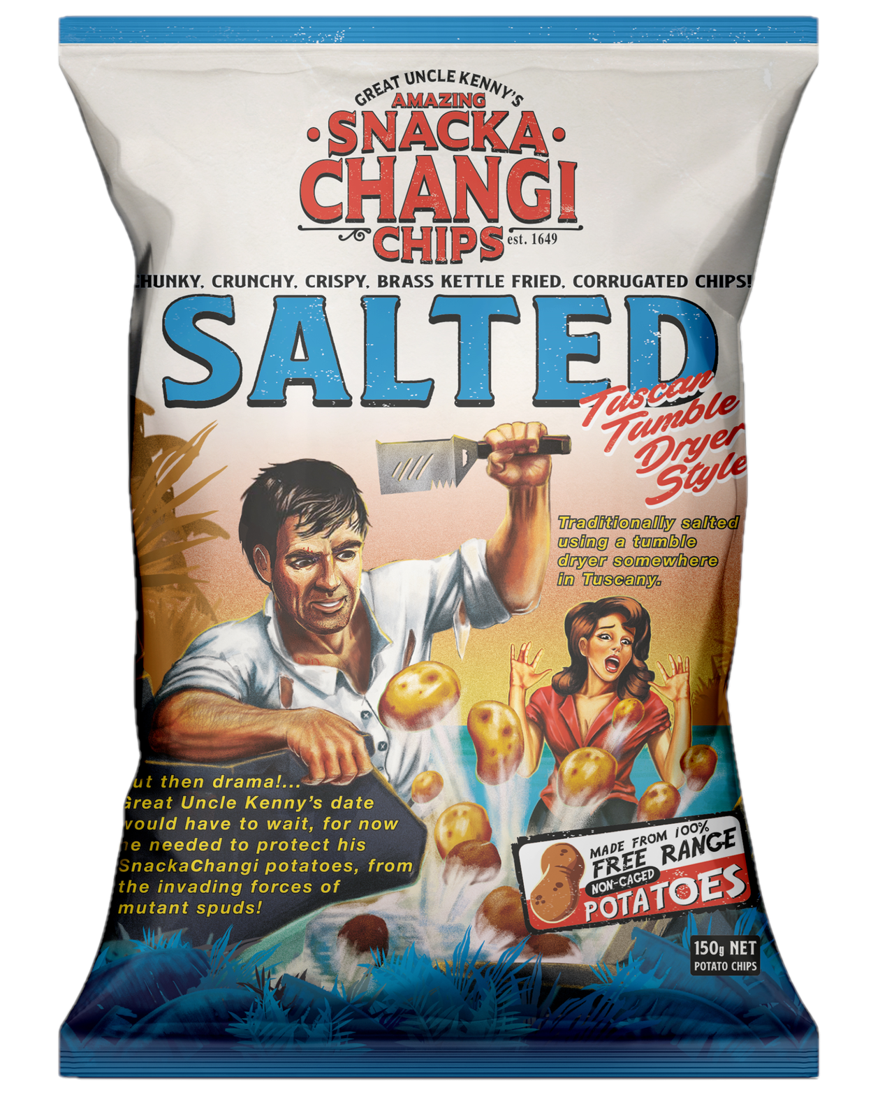 Snackachangi Salted Chips (12pk) at Mighty Ape NZ