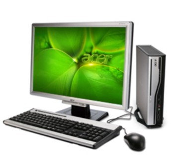 Acer L460 SFF Mini PC E4600 2GB 320GB DVDRW - XP Pro - FREE Ergo stand