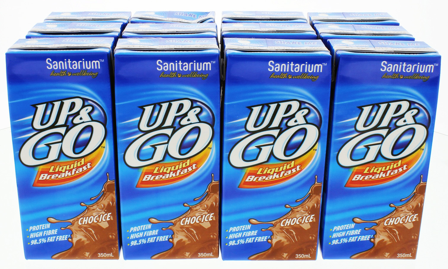 UP&GO Liquid Breakfast Choc Ice 350ml (12 Pack)