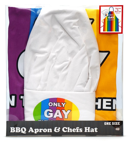 Only Gay In The Kitchen - Apron & Hat Set image