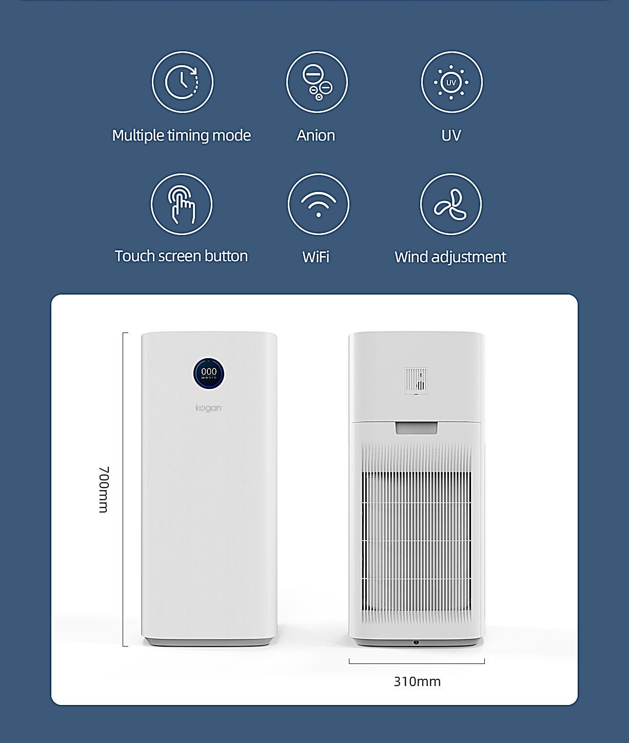 Buy Kogan SmarterHome Air Purifier 5S at Mighty Ape NZ