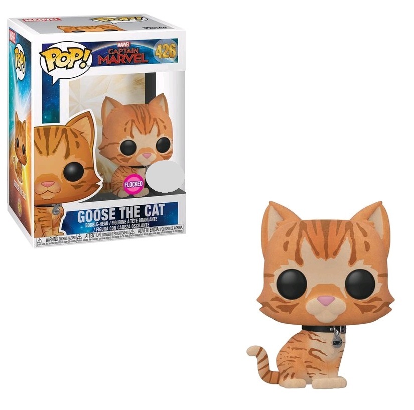 Captain Marvel - Goose the Cat (Flocked) Pop! Vinyl Figure image