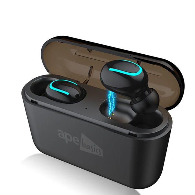 Ape Basics True Wireless Bluetooth Sports and Gaming Earbuds - Black