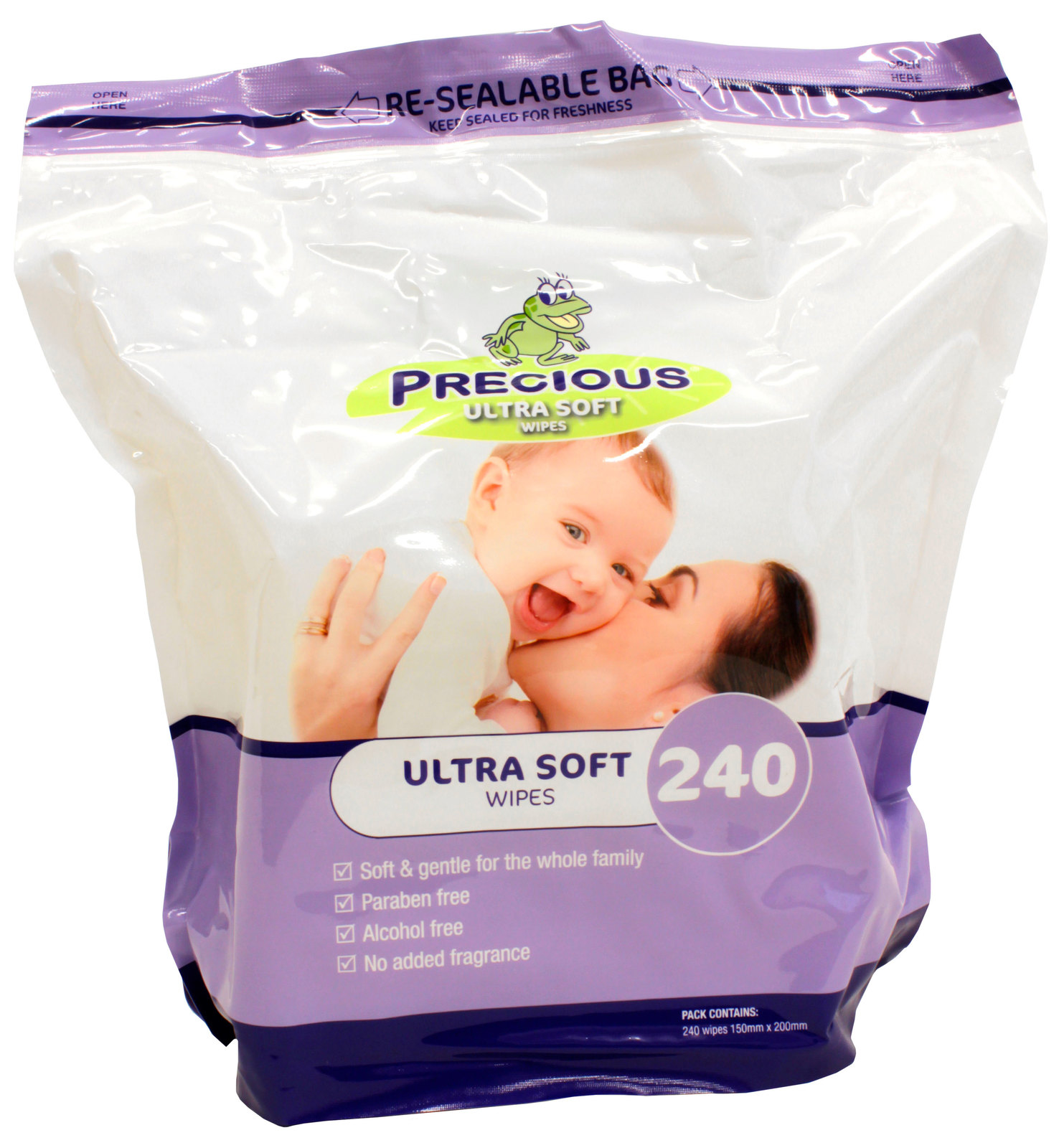 Precious - Ultra Soft Wipes (240 Wipes) image