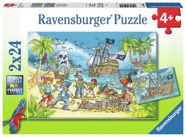 Ravensburger: 2 x 24 Piece Puzzle – Adventure Island