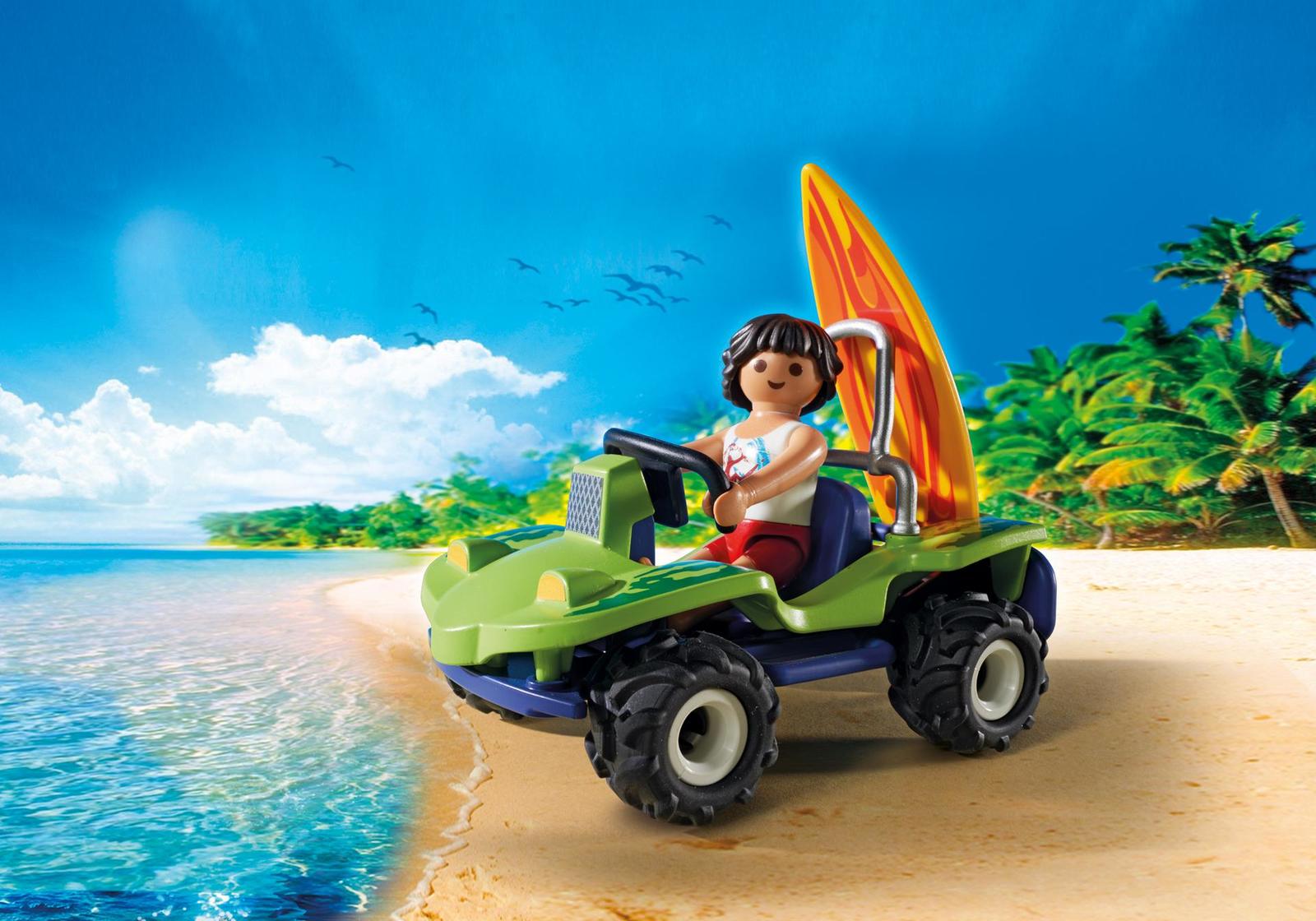 Playmobil: Family Fun - Surfer with Beach Quad image