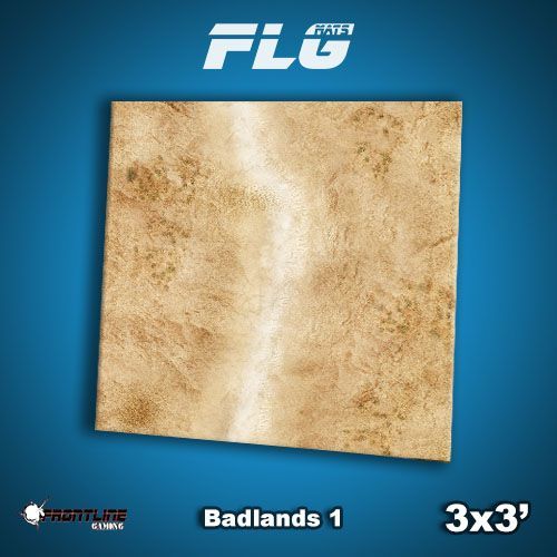 FLG Badlands 1 Neoprene Gaming Mat (3x3) at Mighty Ape Australia