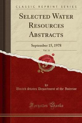 Selected Water Resources Abstracts, Vol. 11 by United States Department of Th Interior image