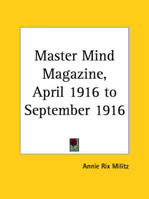Master Mind Magazine (1916): v. 10 image