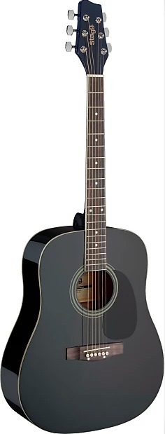 Stagg Dreadnought Acoustic Black image