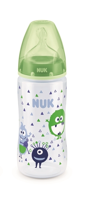 NUK: First Choice - Polypropylene Bottle (300ml) - Green Monsters image