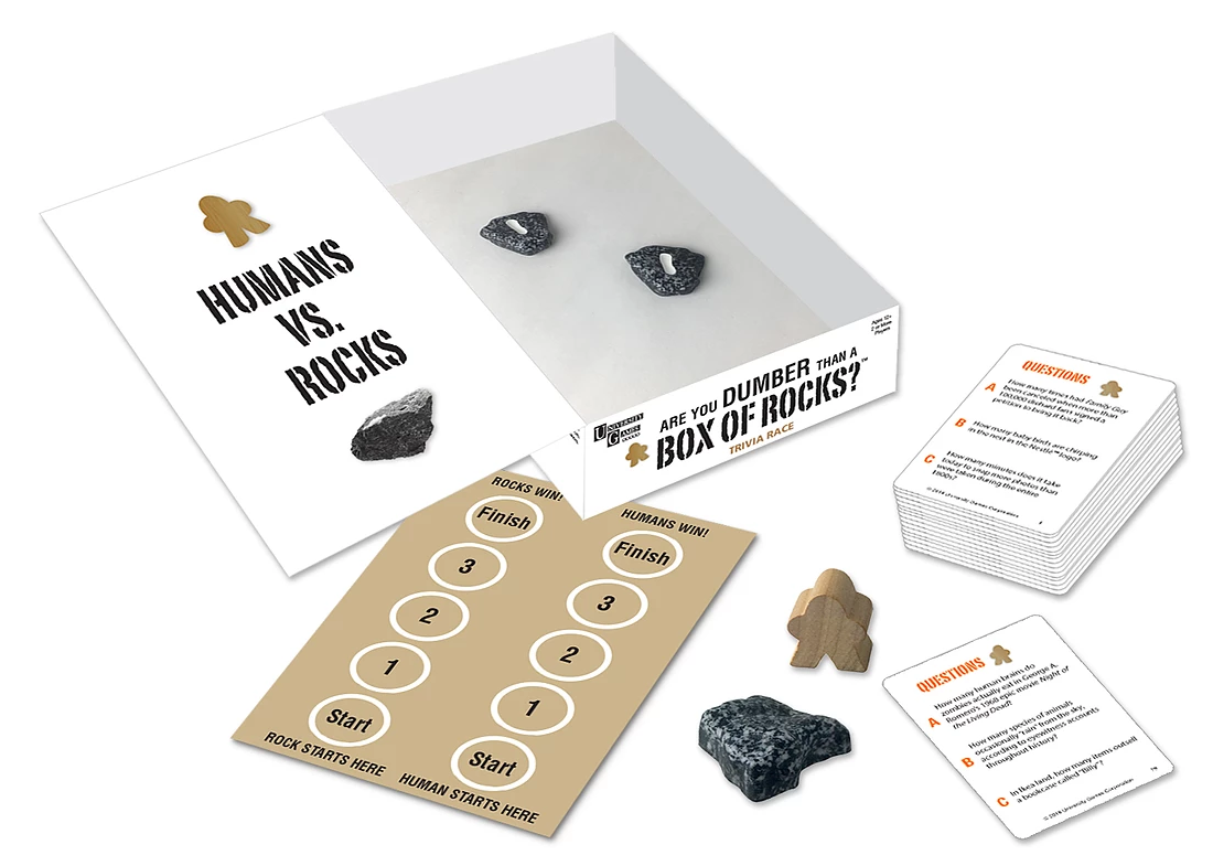 University Games: Are You Dumber Than a Box of Rocks? - Party Game image