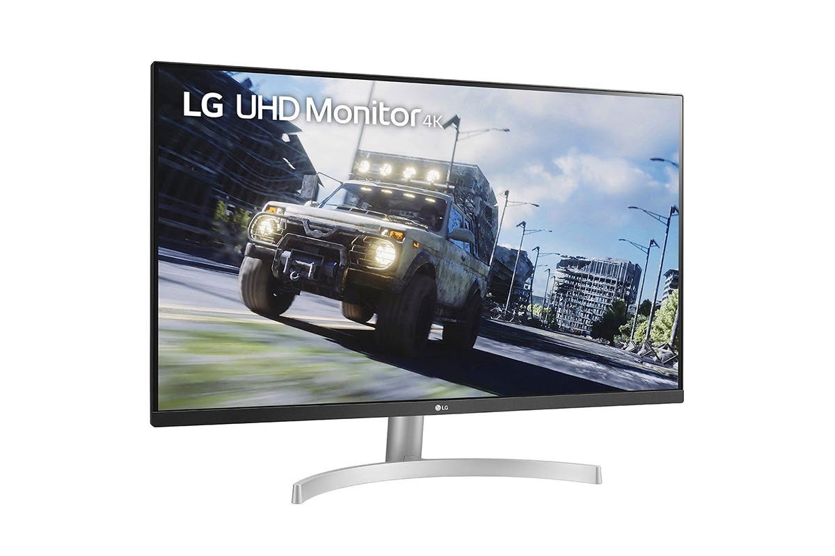 LG 31.5" UHD 4K HDR Gaming Monitor with VRR White (32UN500W) at Mighty Ape NZ